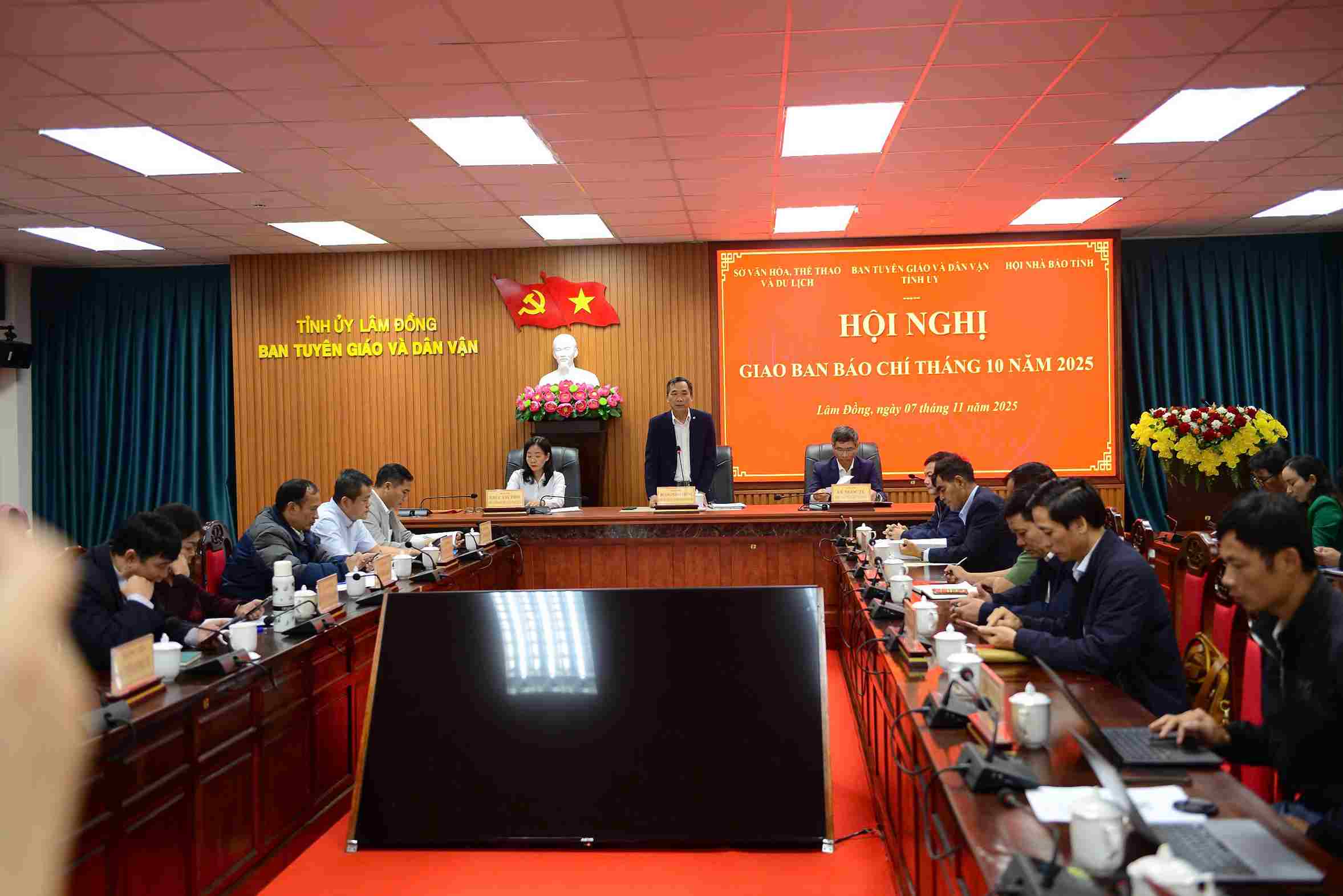 Hội nghị giao ban báo chí tỉnh Lâm Đồng được tổ chức vào sáng 7.11. Ảnh: Phúc Khánh