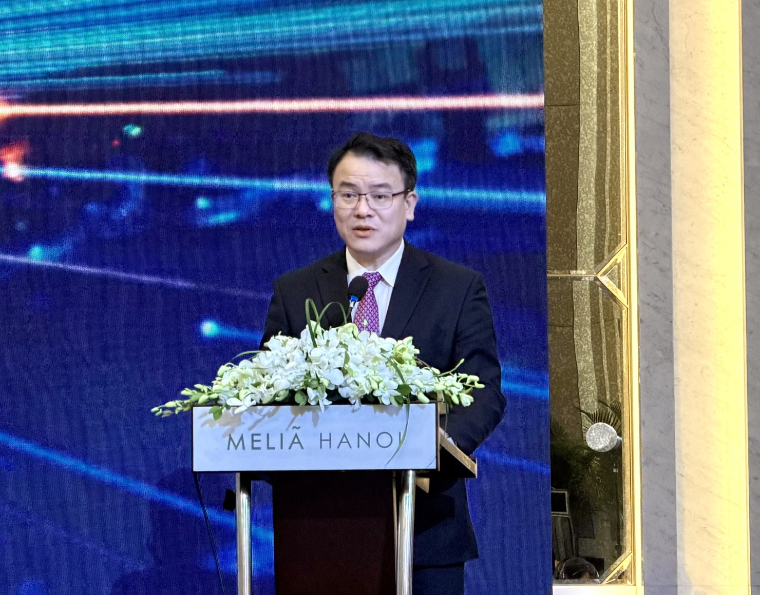 Thứ trưởng Bộ Tài chính Trần Quốc Phương phát biểu tại sự kiện. Ảnh: HD