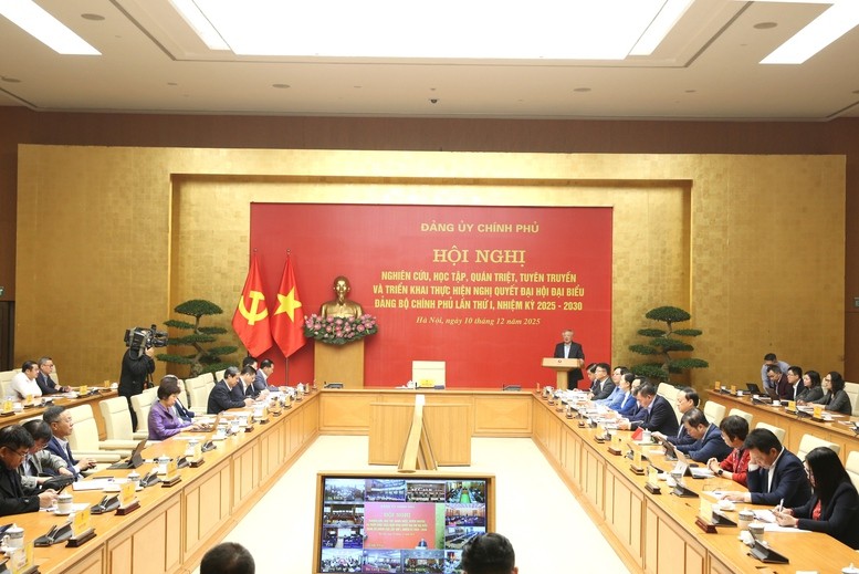 Hội nghị quán triệt, triển khai Nghị quyết Đại hội đại biểu Đảng bộ Chính phủ lần thứ I