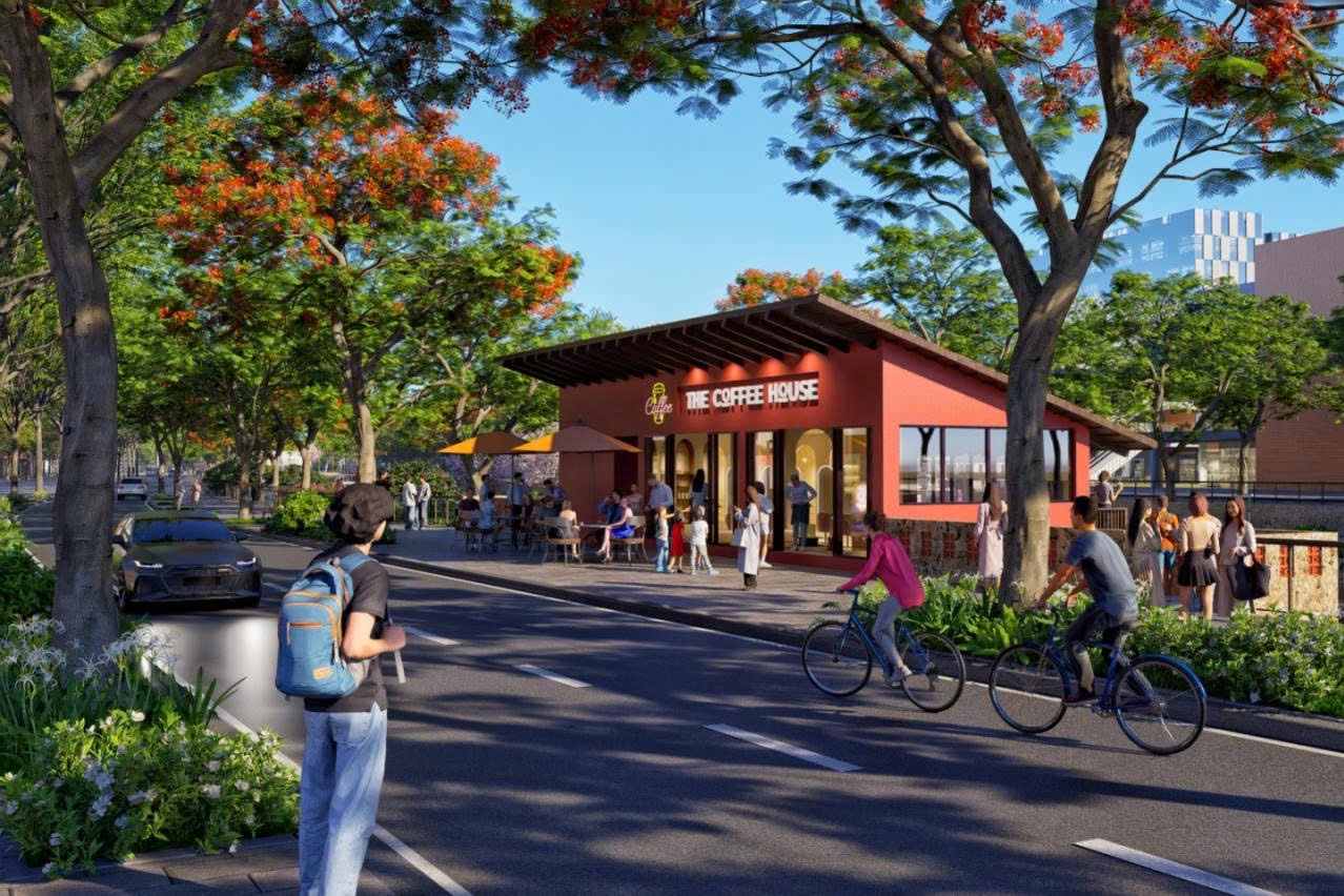 Phối cảnh dự án công viên dọc hai bờ sông Tô Lịch. Ảnh: Anh Tuấn