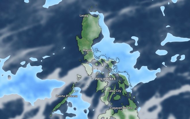 Dự báo mưa nhiều nơi trong đêm Giáng sinh