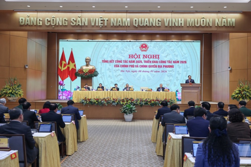 Tổng Bí thư dự hội nghị Chính phủ với địa phương triển khai nhiệm vụ năm 2026