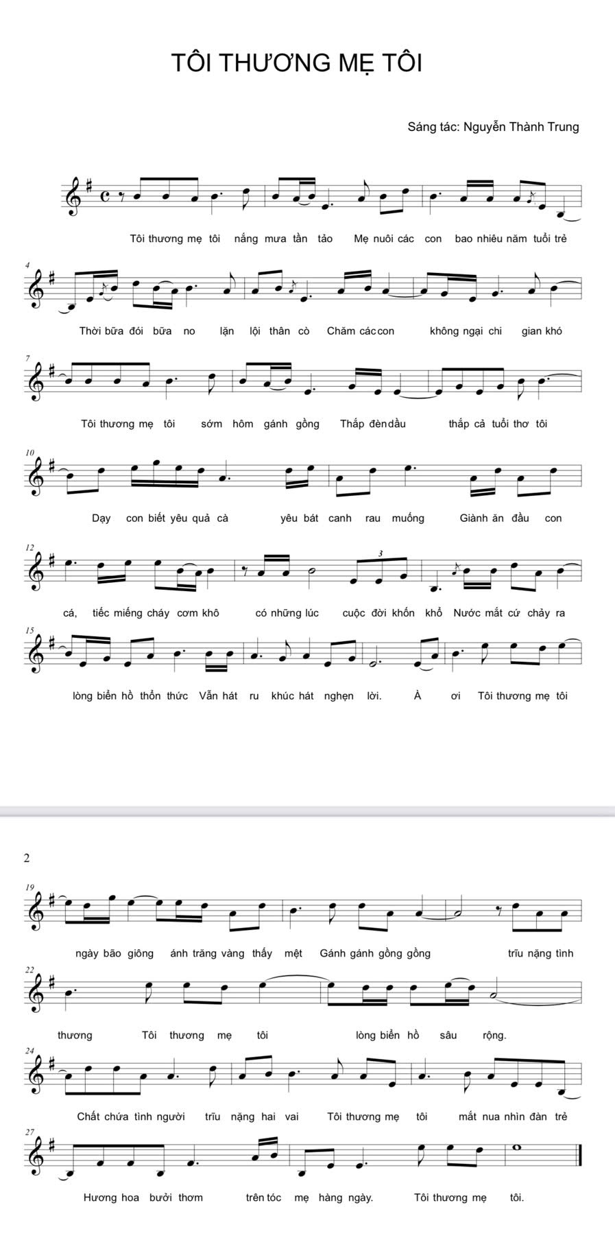 “Tôi thương mẹ tôi”… lời ca về tình mẹ bất tận lay động lòng người - ảnh 1