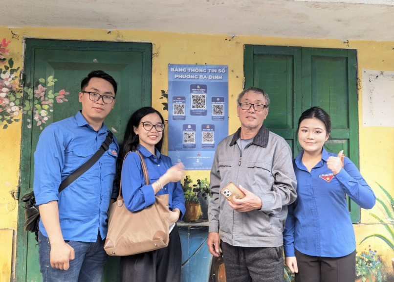 “Bảng thông tin số phường Ba Đình” được triển khai đồng loạt tại các khu dân cư