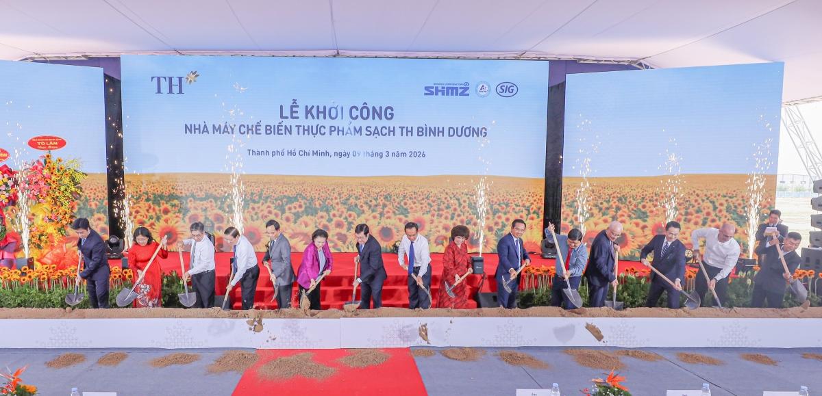 Khởi công Nhà máy 6.000 tỷ đồng chế biến thực phẩm sạch TH Bình Dương