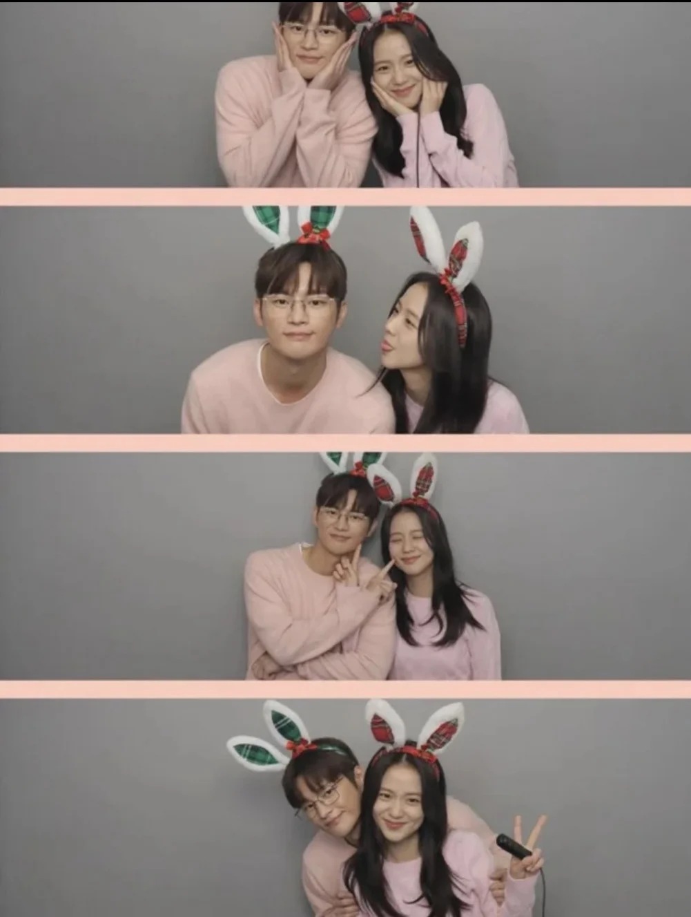 Jisoo và Seo In Guk  khoe ảnh ngọt ngào. Ảnh: Lotte.