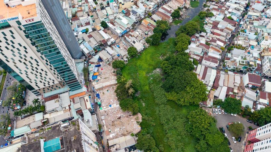 Gói thầu XL01 vẫn còn nhiều vướng mắc về mặt bằng. Ảnh: Anh Tú