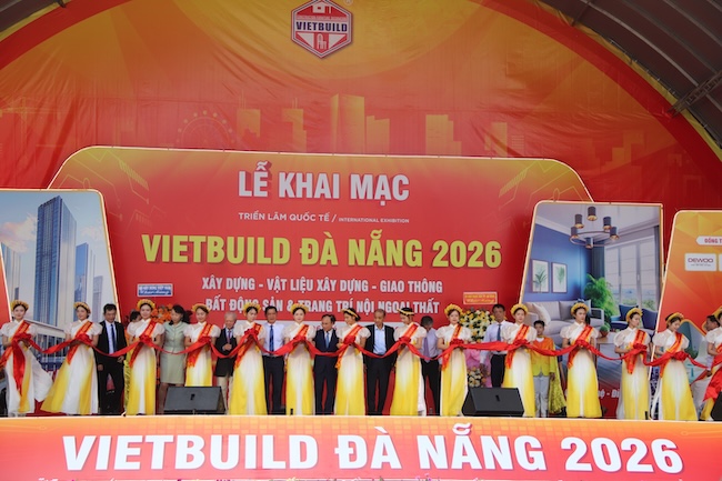 Khai mạc Triển lãm quốc tế VIETBUILD 2026. Ảnh: Nguyễn Linh