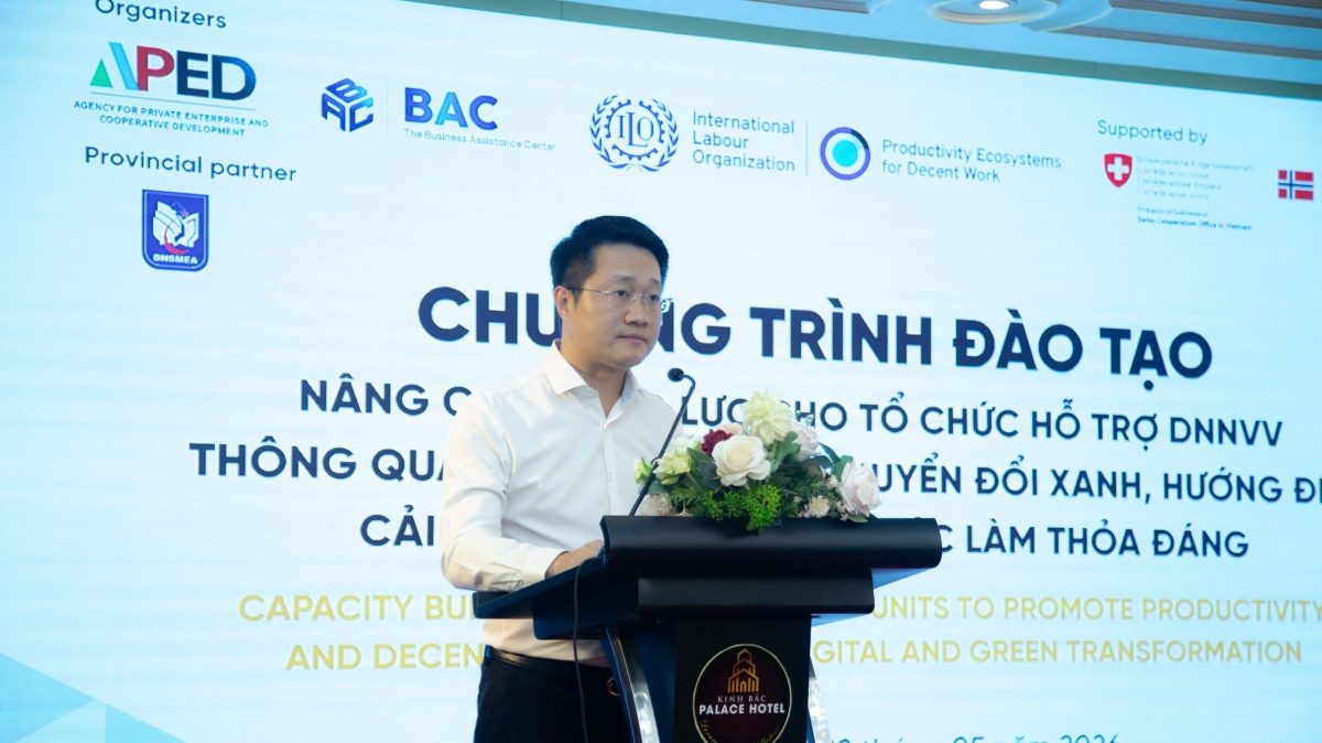 Hỗ trợ doanh nghiệp nhỏ và vừa tỉnh Bắc Ninh chuyển đổi kép