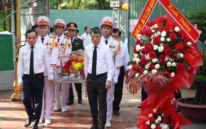 Lễ di quan hài cốt các liệt sĩ vừa được tìm thấy tại Công viên Lê Thị Riêng
