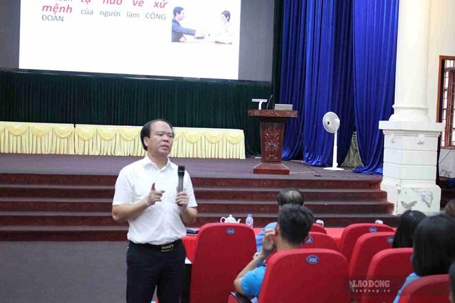 Cán bộ Công đoàn xã Tứ Kỳ, Hải Phòng được bồi dưỡng kỹ năng thương lượng tập thể