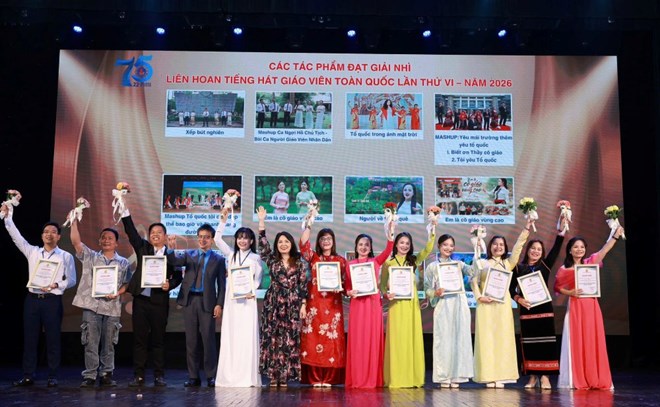 Trao giải Liên hoan Tiếng hát giáo viên toàn quốc năm 2026