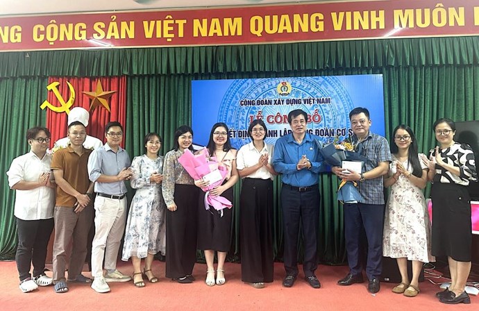 Công đoàn Xây dựng Việt Nam tích cực phát triển đoàn viên, thành lập công đoàn cơ sở
