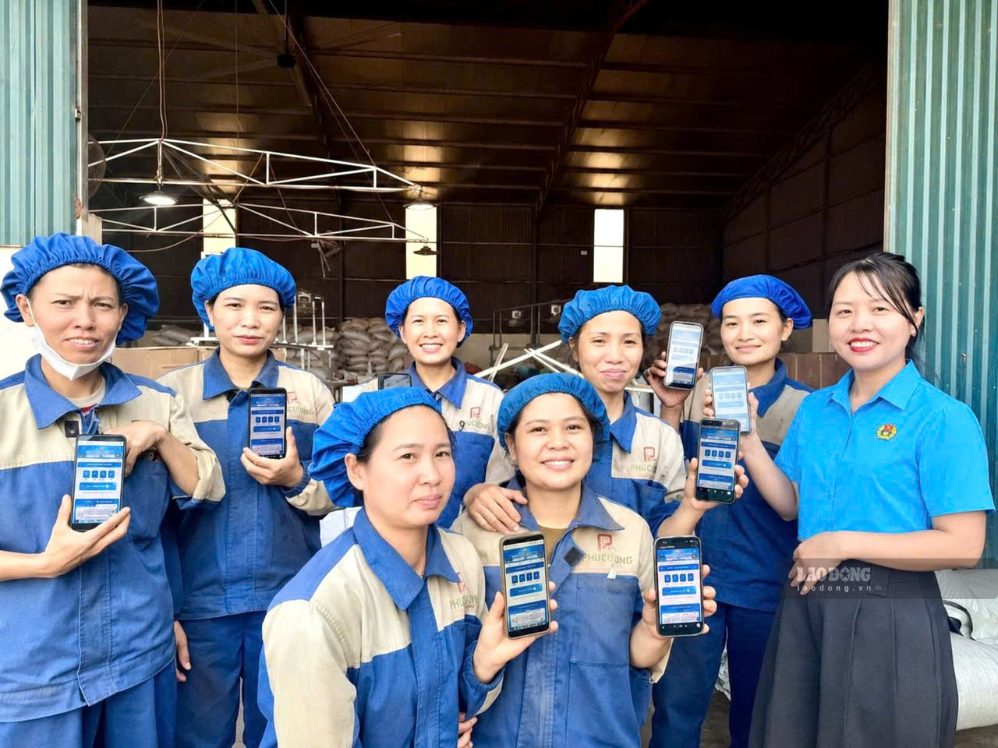 Đoàn viên thuộc Công đoàn xã Mậu A tham gia Cuộc thi