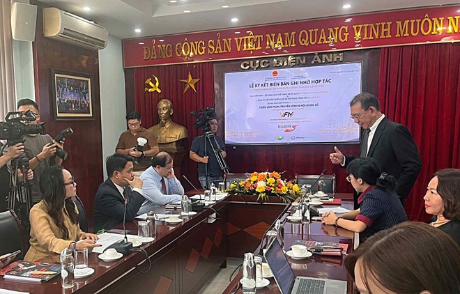 Lễ ký kết hợp tác trước thềm Liên hoan phim quốc tế Hà Nội 2026