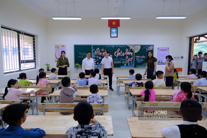 Niềm vui dưới mái trường nội trú mới nơi biên cương Lào Cai