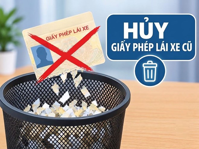 Bộ Công an phản hồi góp ý liên quan đến tiêu hủy giấy phép lái xe cũ