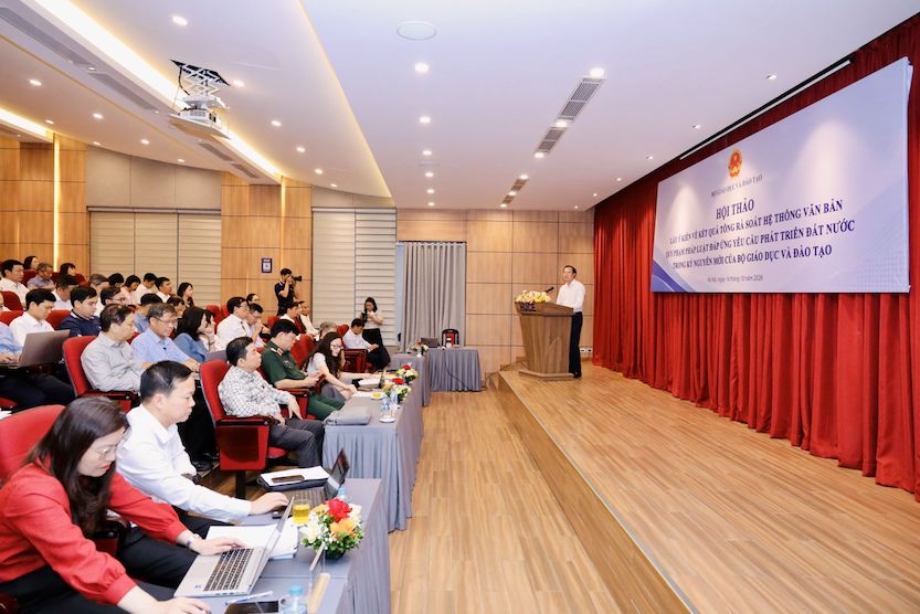 Quang cảnh phiên họp. Ảnh: Bộ GDĐT